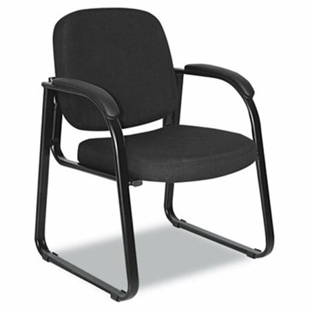 FINE-LINE Reception Lounge Series Sled Base Guest Chair Black Fabric FI3325280